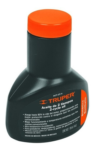 Aceite Sintetico Truper 4 Oz. P/motor 2 Tiempos Act-2t-4