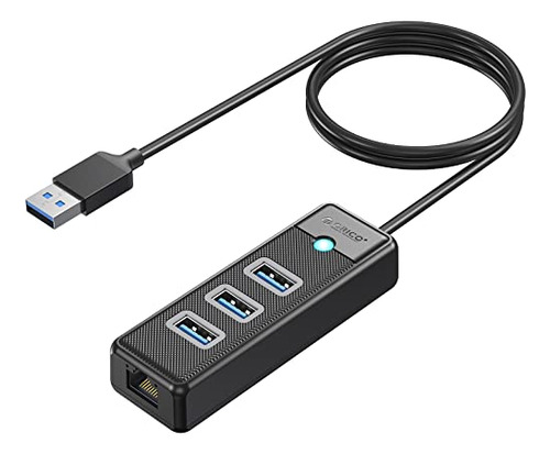 Orico Usb Hub Ethernet 4 Puertos, Adaptador Gigabit Usb 3.0
