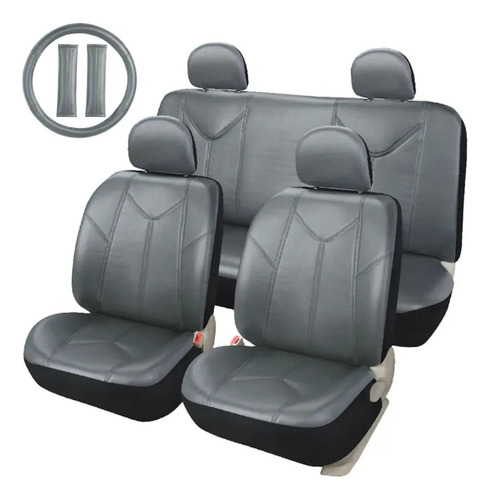 Fundas Cubreasientos Protectores Ecosport 2004-2019 Vinipiel Gris