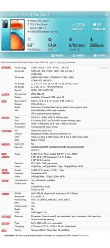 Xiaomi Redmi Note 10 Pro 5g M2104k10ac 6gb 128gb Dual Sim