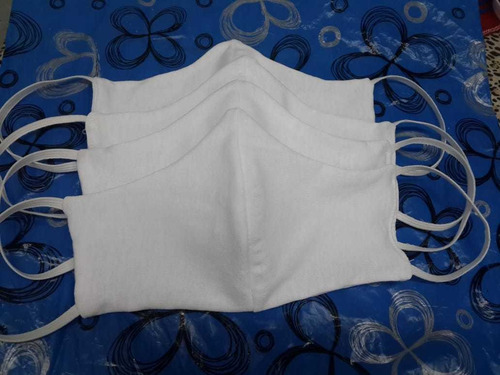 Barbijo T/boca Lavable/reut Tela Doble 100% Algod X 50unid. Variado