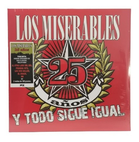 Los Miserables 25 Años Y Todo Sigue Igual Vinilo Nuevo