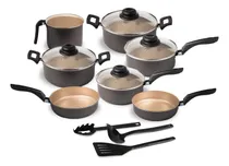 Comprar Conjunto Panelas 10 Peças Antiaderente Teflon Várias Cores
