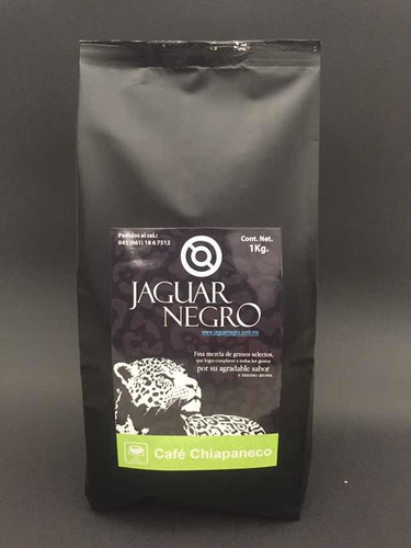Café Jaguar Negro® Descafeinado Organico, 1kg Tostado