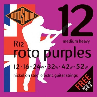 Encordado Para Eléctrica Rotosound Roto Purples R12 012-052