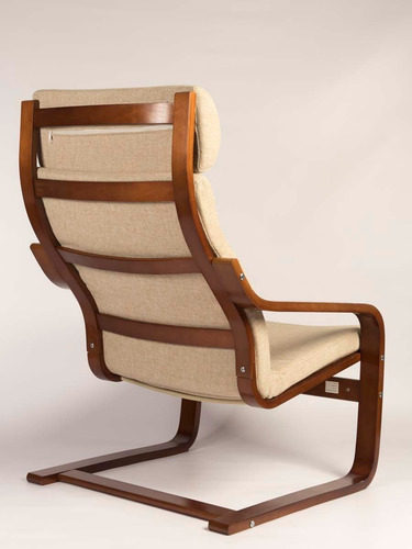 Imagen 3 de 8 de Sillon Poltrona Volgar Walnut + Apoya Pies