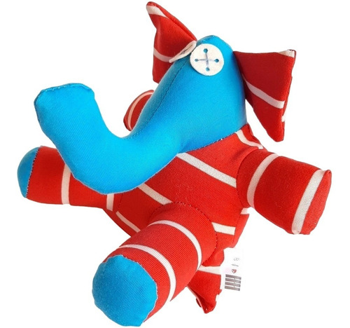 Muñeco Juguete Animal Elefante Para Bebes Sensorial De Apego