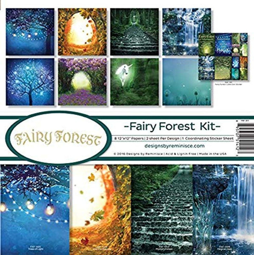 Reminisce Faf-201 Bosque Hada Scrapbook Collection Kit