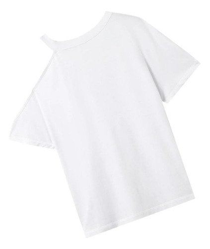 Camiseta Básica Para Mujer, Cómoda Y Suave, Con Cuello