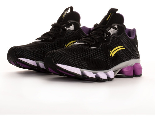 Tenis Para Correr Karosso 6327 Negro Morado Hecho En México 