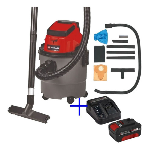 Imagen 1 de 8 de Aspiradora Inalambrica Einhell Tc-vc 18 15 Lt Tacho Plastico
