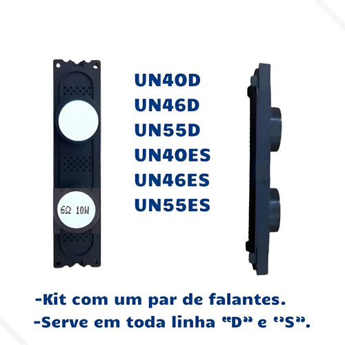 Alto Falante Compatível Samsung Un40es8000 Un40es7000 Novo