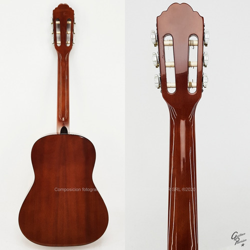 Imagen 6 de 10 de Guitarra Criolla Colores Funda Pua Mediana 3/4 Niño Garantia