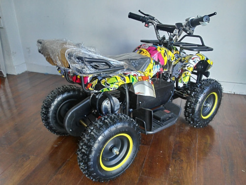 Imagen 13 de 18 de Mini Cuatriciclo Eléctrico Sunra 800w Parrilla Para Niños