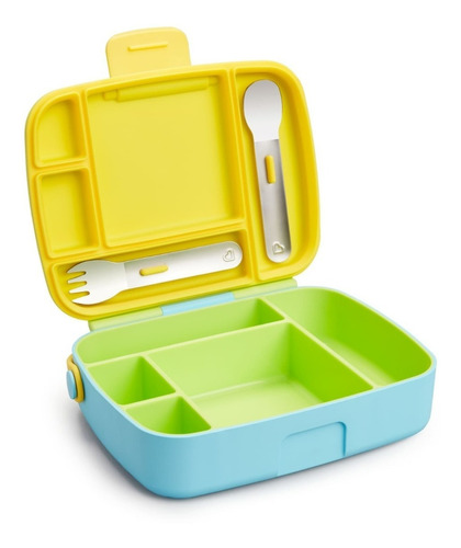 Lancheira Bento Box Munchkin ® Verde / Azul / Amarelo