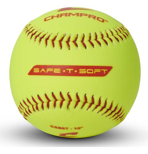 Champro Safe-t-soft - Bolas De Softball De 10 Pulgadas Con C