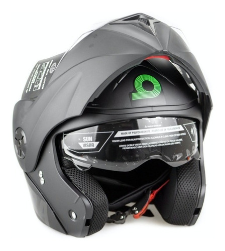 Imagen 3 de 10 de Casco Moto Abatible Ghira Gh1000 Con Gafas Certificado Dot