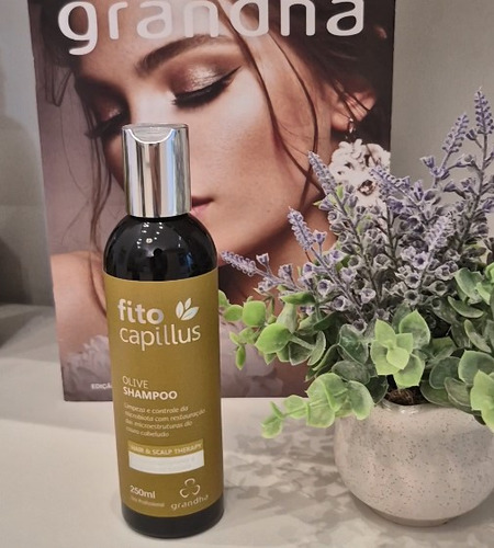 02 Shampoo Fito Capillus Olive 250ml Grandha Couro Sensível