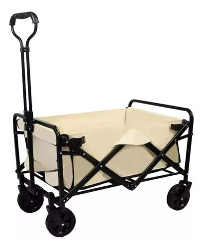 Carrito Plegable Ajustable Vagón De Carga Multiusos 100kg