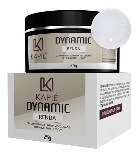 Gel Construtor Kapie Dynamic Renda 25g Led/uv