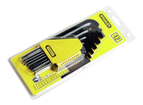 Juego Llaves Bristol Hexagonal Pulgadas 12 Piezas Stanley
