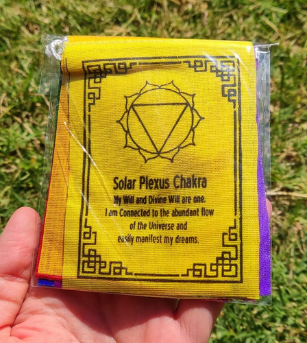 Banderas 7 Chakras Tibetanas 10 Cms