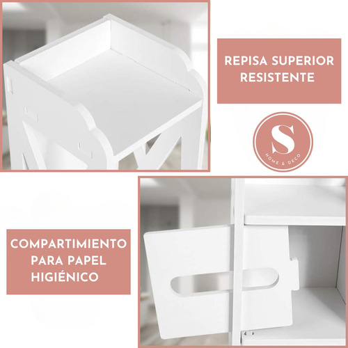 Mueble Baño Organizador Blanco