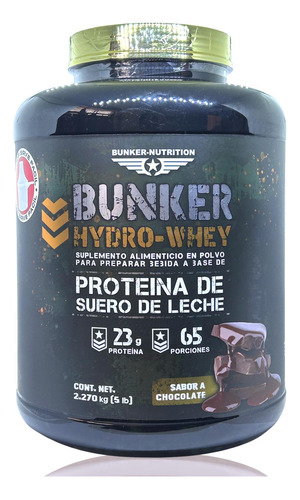 Hydro Whey Proteína De Suero Leche Chocolate 5 Lbs Bunker