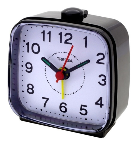 Reloj de mesa   analógico Tressa DD951  color negro 