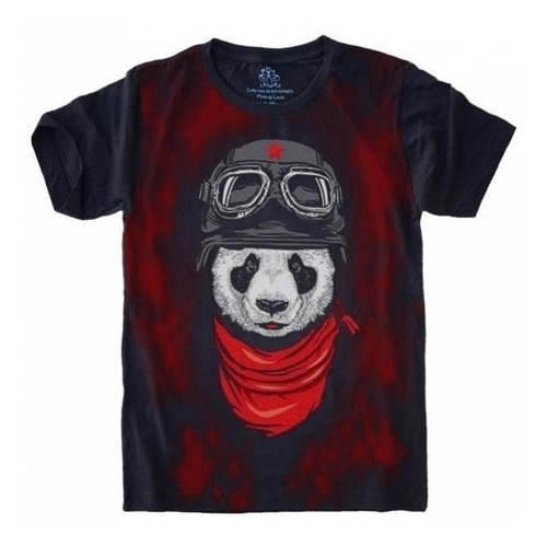 Camiseta Estilosa 3d Fullprint -  Panda Aviador