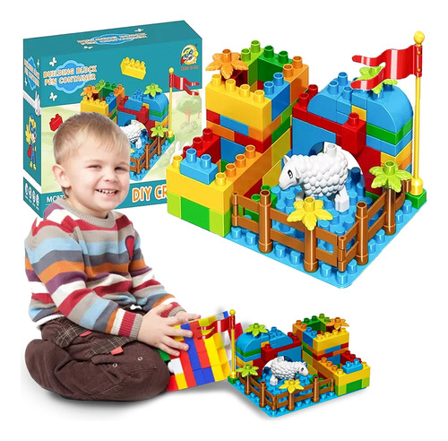 Granja Bloques De Construcción 88pcs Juego Recreativo Niños