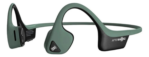 Audífonos gamer inalámbricos AfterShokz Air forest green con luz LED