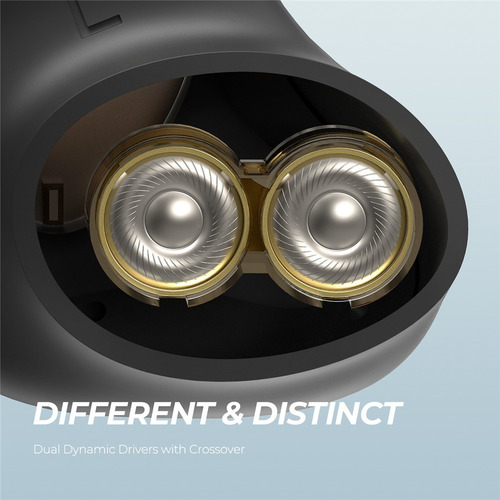 Auriculares in-ear gamer inalámbricos Soundpeats Truengine 3 SE negro con luz LED