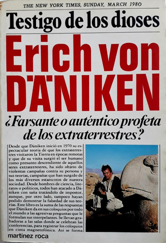 Libro Testigo De Los Dioses - Erich Von Daniken 