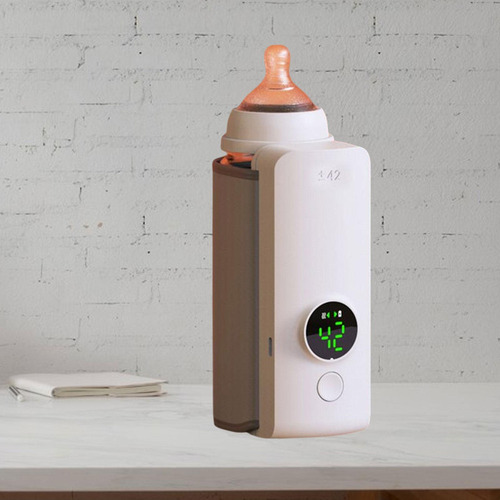 Aquecedor De Mamadeira Recarregável Sem Fio Com Visor Lcd