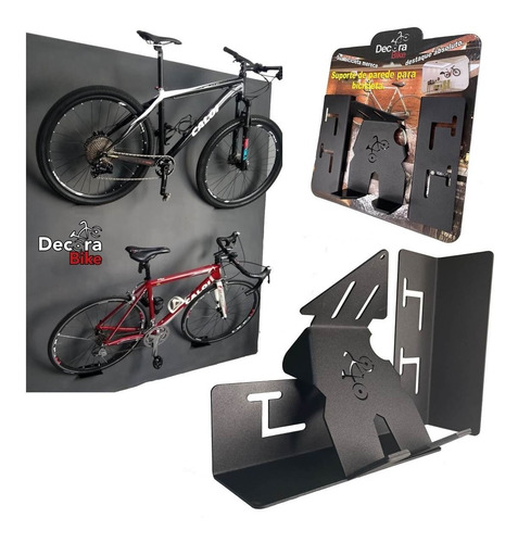Imagem 3 de 10 de 4 Suportes De Parede P/ Bicicletas Mtb Speed Bmx Tt E Urbana