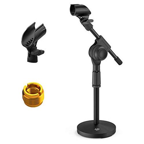 Boom Mic Stand Desk Soporte Ajustable Micrófono De Esc...