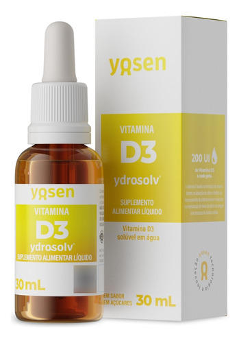 Vitamina D3 Líquida Ydrosolv® Yosen 30ml 200 Ui Por Gota 