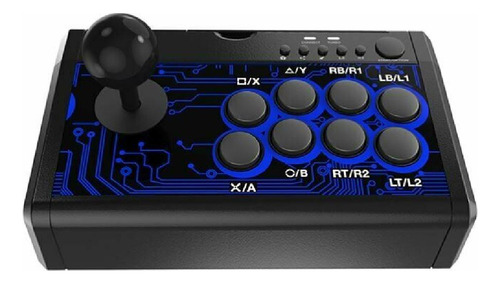 Controle Arcade Fio Play4 Ps3 Xbox 360 Xbox One Switch Pc