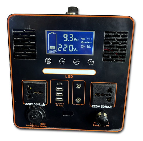 Kit Estacion Energia Generador 1000w 220v + Panel Solar 100w