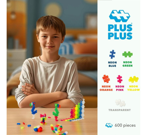 Plus Plus Plus Juego De Juego Abierto, 600 Piezas, Mezcla De