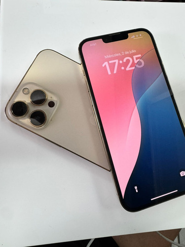 Apple iPhone 13 Pro Max (128 Gb) Oro / At&t O Unefon (Reacondicionado)