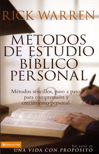 Métodos De Estudio Bíblico Personal, De Warren, Rick. Editorial Vida En Español