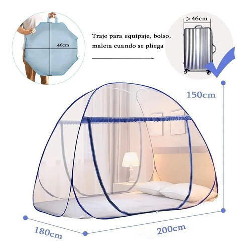 Mosquitero For Cama No Necesita Colgarse Múltiples Tamaños