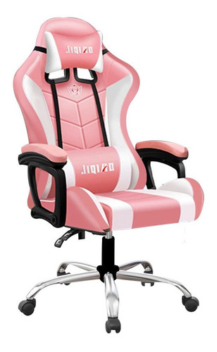 Imagen 3 de 7 de Silla Gamer Oficina Masaje Lumbar Reclinable Giratoria