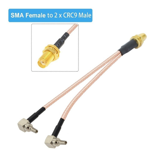 Cable Sma Hembra A Dual Crc9 Macho 15 Cms Router Modem 3g 4g