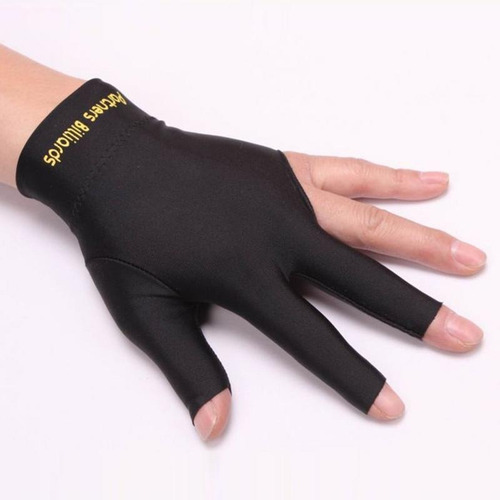 Guantes De 3 Dedos Para Billar Unisex Licra 