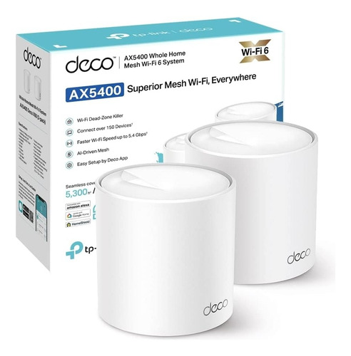 Sistema Wifi Mesh Tp-link Deco X60 2-pack Ax5400 Wi-fi 6
