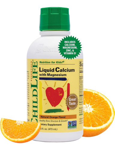 Calcio Magnesio Vitamina D Niños Apoyo Crecimiento 473 Ml