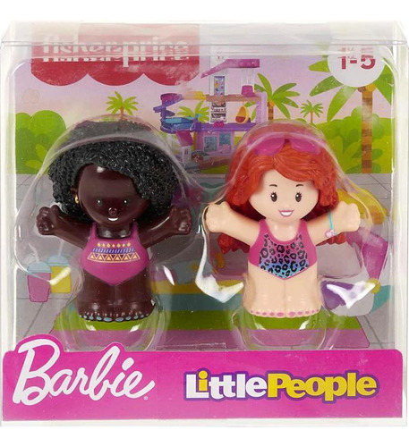 Barbie Little People Fisher Price Mattel, paquete de 2